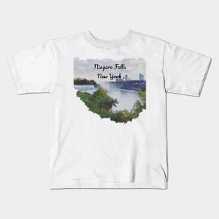 Niagara falls picture by BrokenTrophies Kids T-Shirt